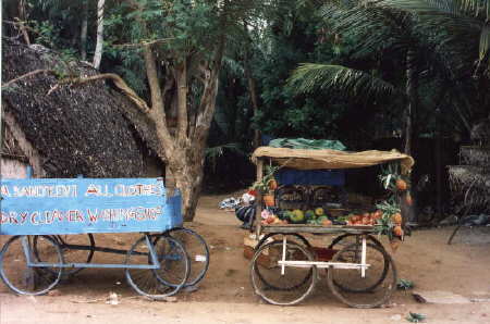 Waschsalon in Mahabalipuram